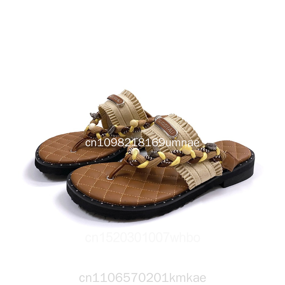 New Retro Woven Women's Slippe - Flip Flop Leather Men recension och pris