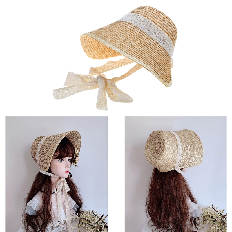 Sweet Girl Sun LolitaStyle Sum - Bucket Hat Straw recension och pris