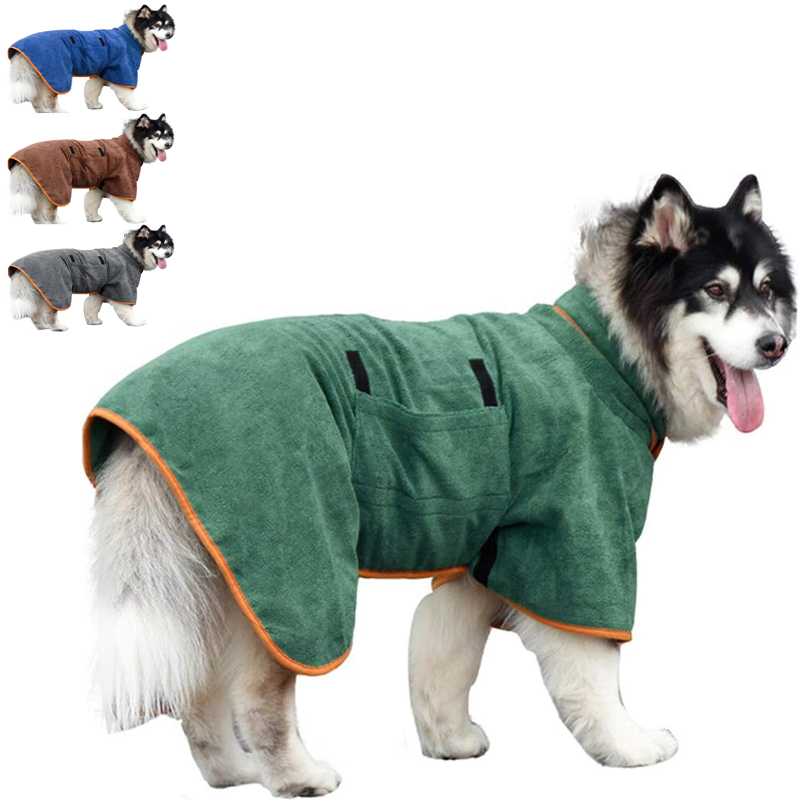 Dog Bathrobe Towel Pet Drying  - Beach Towel Large recension och pris