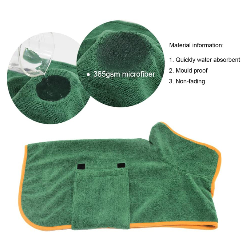 Dog Bathrobe Towel Pet Drying  - Beach Towel Large recension och pris