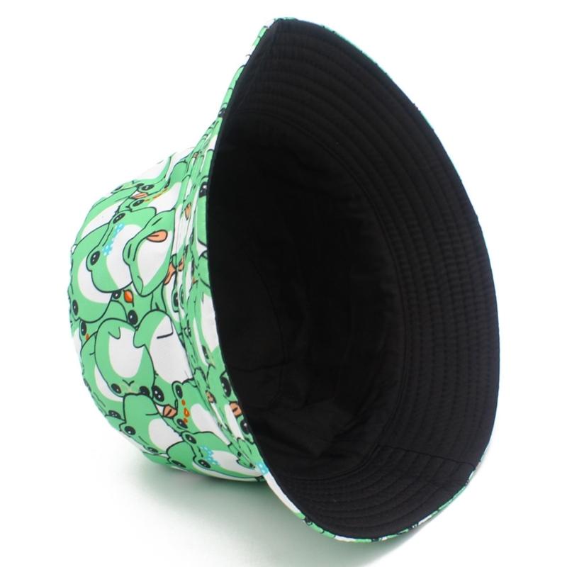 A52E Frogs Print Bucket Hat So - Packable Hat Nylon recension och pris