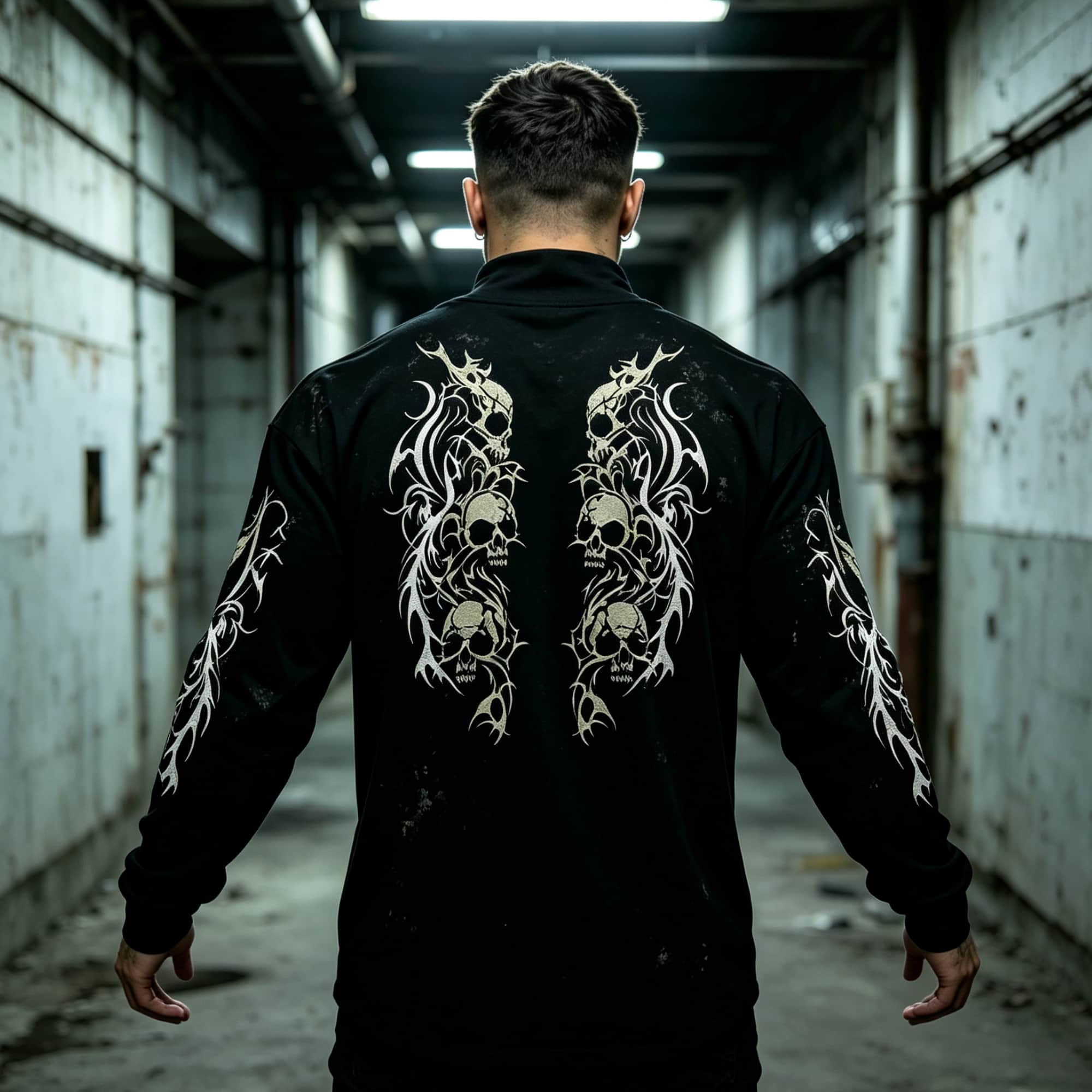 Dark Tattoo‑Graphic Men Mock N - Tee Graphic Print recension och pris