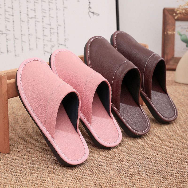 Home Leather Slippers Men and  - Flip Flop Leather Men recension och pris