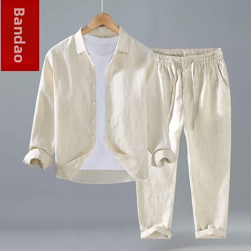 Loose Linen Men's Casual Short - Linen Shirt Breathable recension och pris