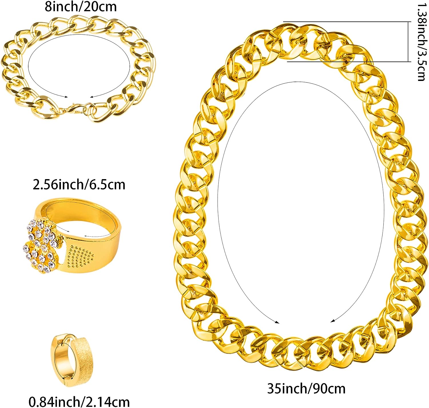 PESENAR 80s 90sHip Hop Costume - Sunglass Retainer Cord recension och pris