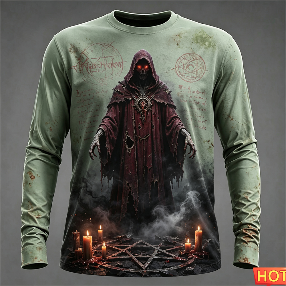 Autumn winter Men's Long sleev - Tee Graphic Print recension och pris